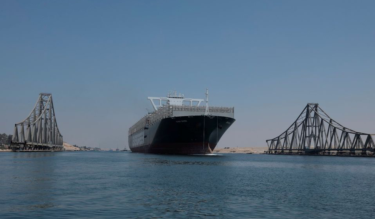 Ever Given, the ship that blocked Suez Canal in March, crosses the canal again